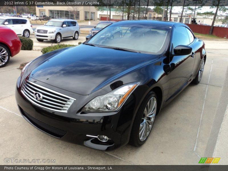 Black Obsidian / Graphite 2012 Infiniti G 37 Convertible
