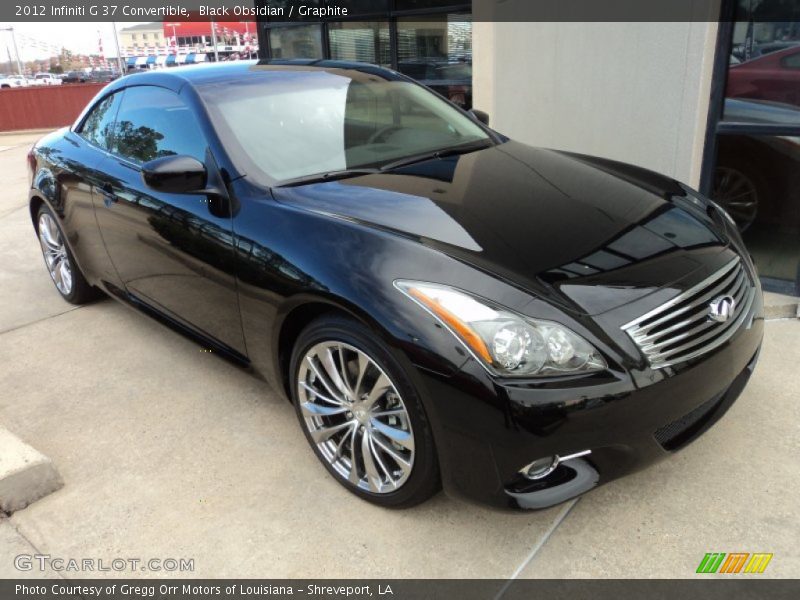 Front 3/4 View of 2012 G 37 Convertible