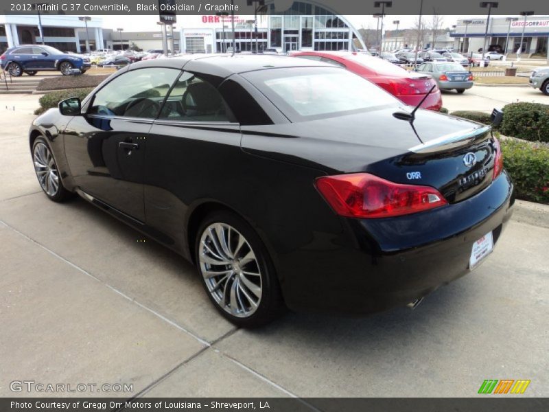 Black Obsidian / Graphite 2012 Infiniti G 37 Convertible
