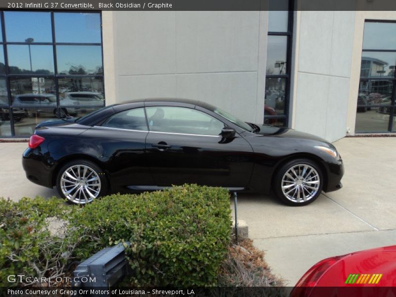 Black Obsidian / Graphite 2012 Infiniti G 37 Convertible