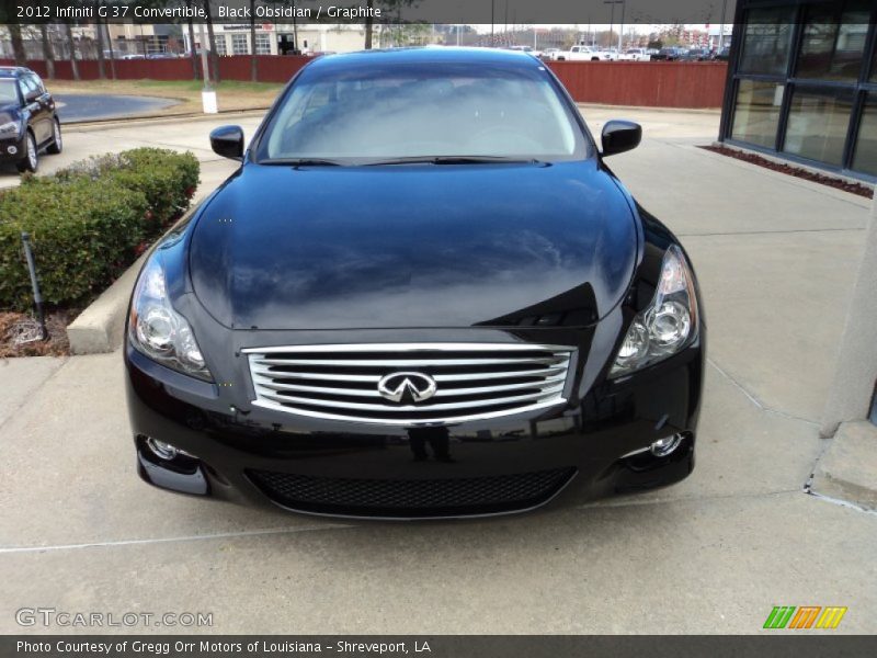 Black Obsidian / Graphite 2012 Infiniti G 37 Convertible