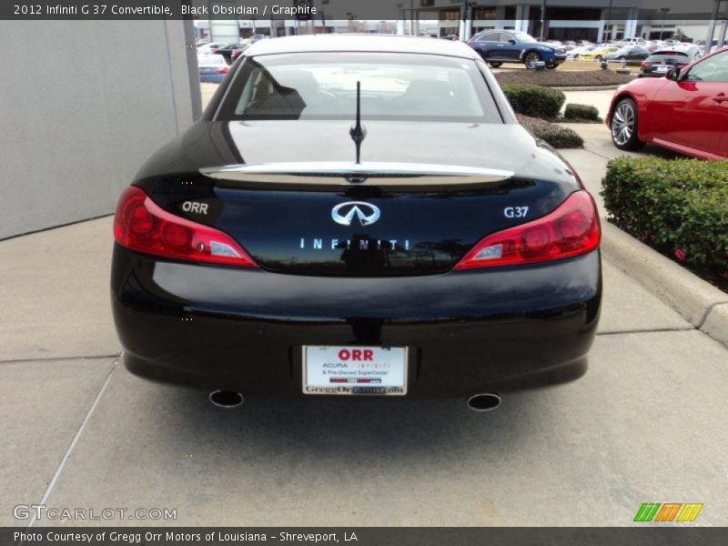 Black Obsidian / Graphite 2012 Infiniti G 37 Convertible