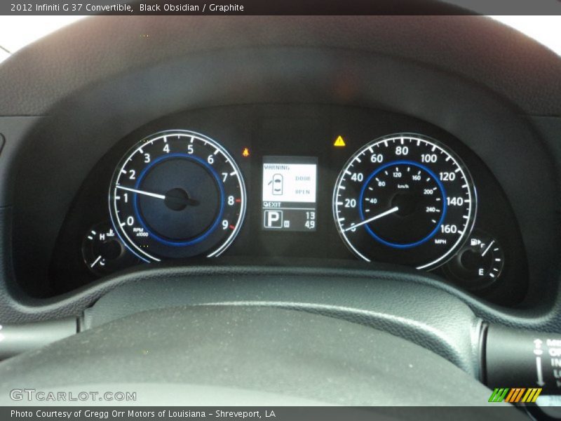  2012 G 37 Convertible 37 Convertible Gauges