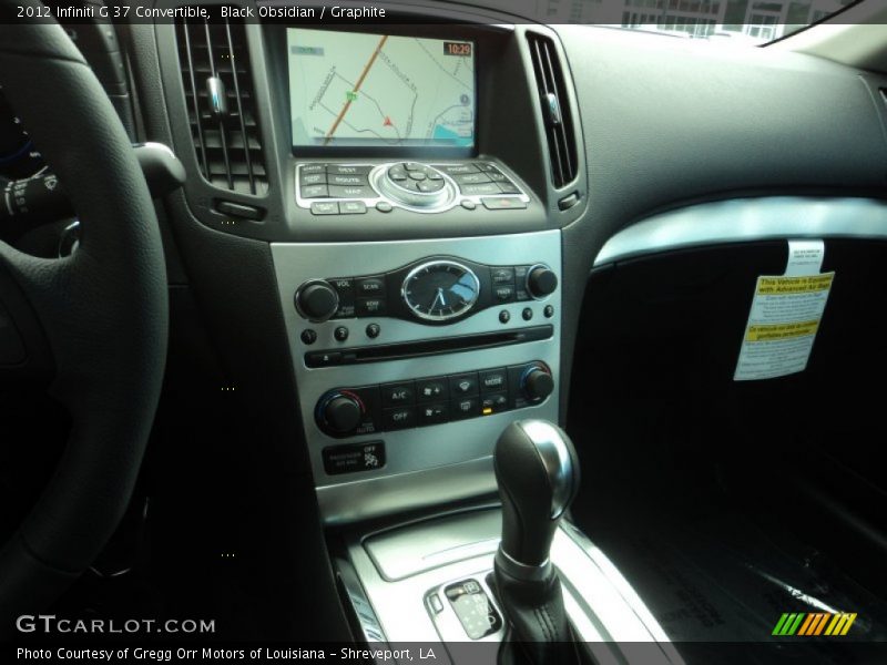 Black Obsidian / Graphite 2012 Infiniti G 37 Convertible