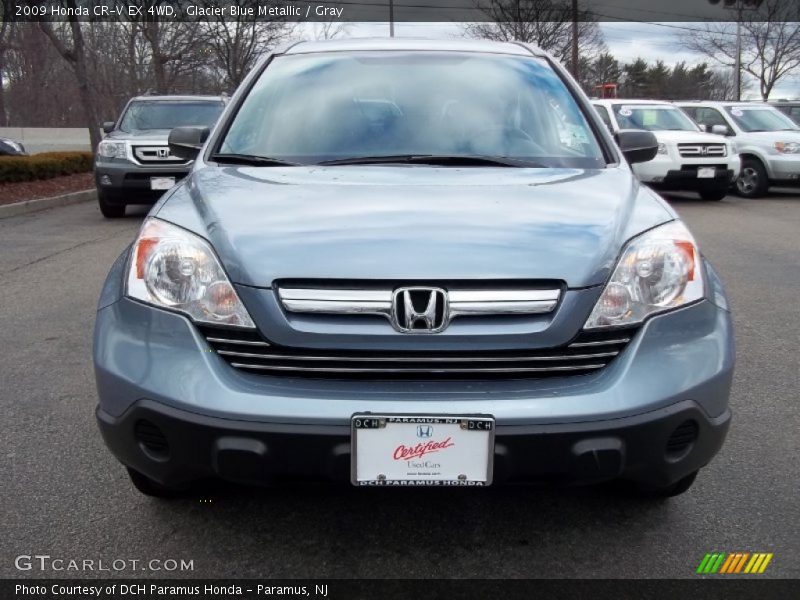 Glacier Blue Metallic / Gray 2009 Honda CR-V EX 4WD