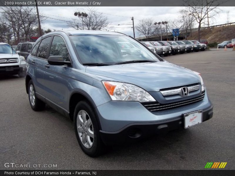 Glacier Blue Metallic / Gray 2009 Honda CR-V EX 4WD