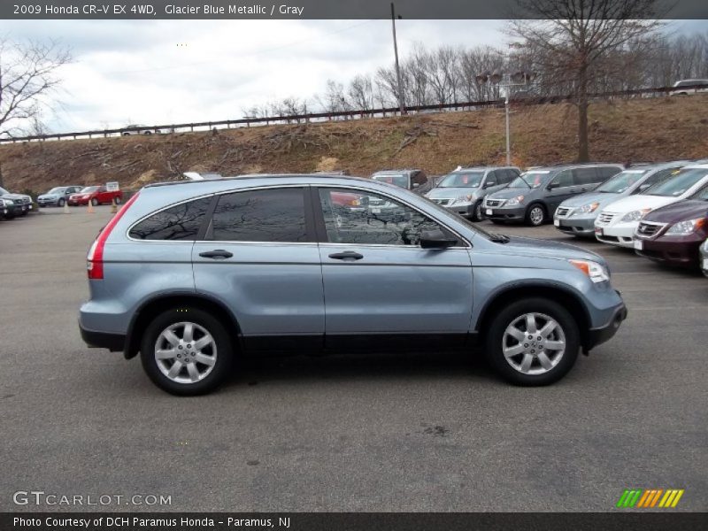 Glacier Blue Metallic / Gray 2009 Honda CR-V EX 4WD