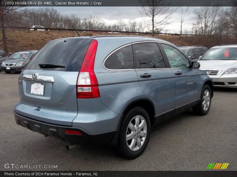 Glacier Blue Metallic / Gray 2009 Honda CR-V EX 4WD