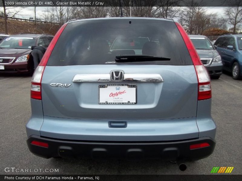 Glacier Blue Metallic / Gray 2009 Honda CR-V EX 4WD