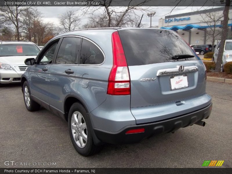 Glacier Blue Metallic / Gray 2009 Honda CR-V EX 4WD