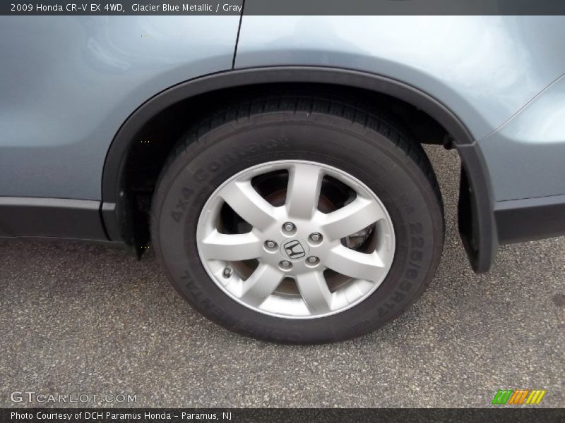 Glacier Blue Metallic / Gray 2009 Honda CR-V EX 4WD