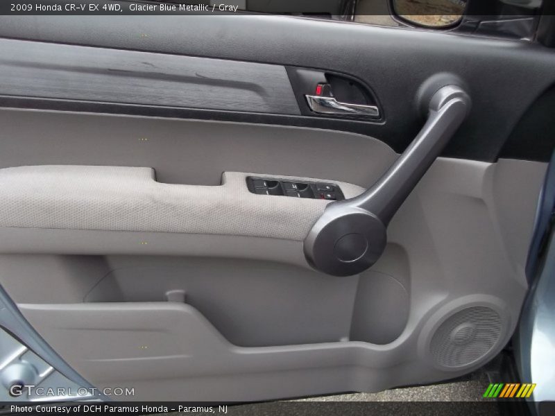 Glacier Blue Metallic / Gray 2009 Honda CR-V EX 4WD