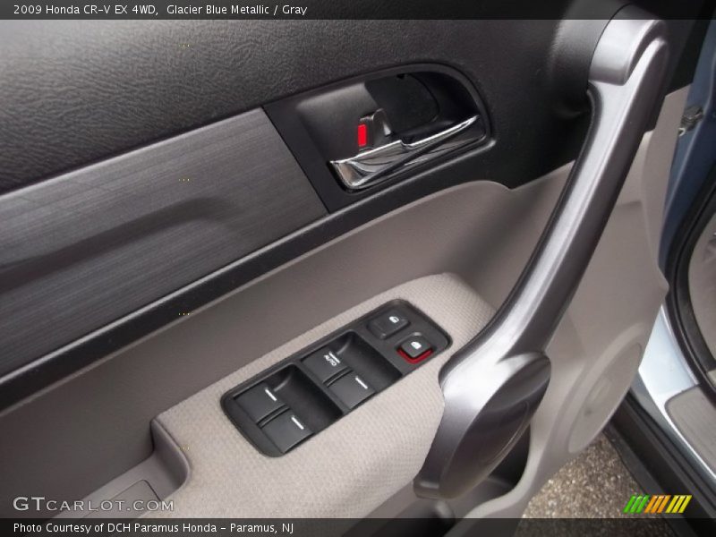 Glacier Blue Metallic / Gray 2009 Honda CR-V EX 4WD
