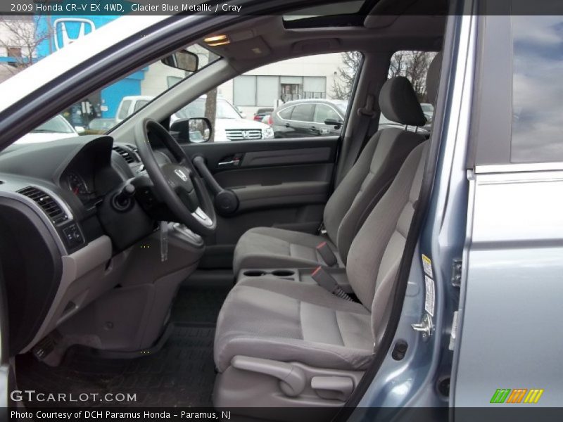 Glacier Blue Metallic / Gray 2009 Honda CR-V EX 4WD