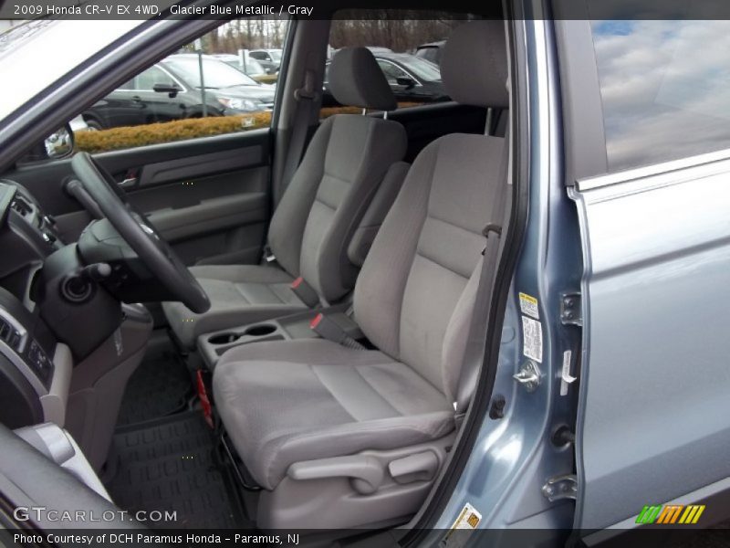 Glacier Blue Metallic / Gray 2009 Honda CR-V EX 4WD
