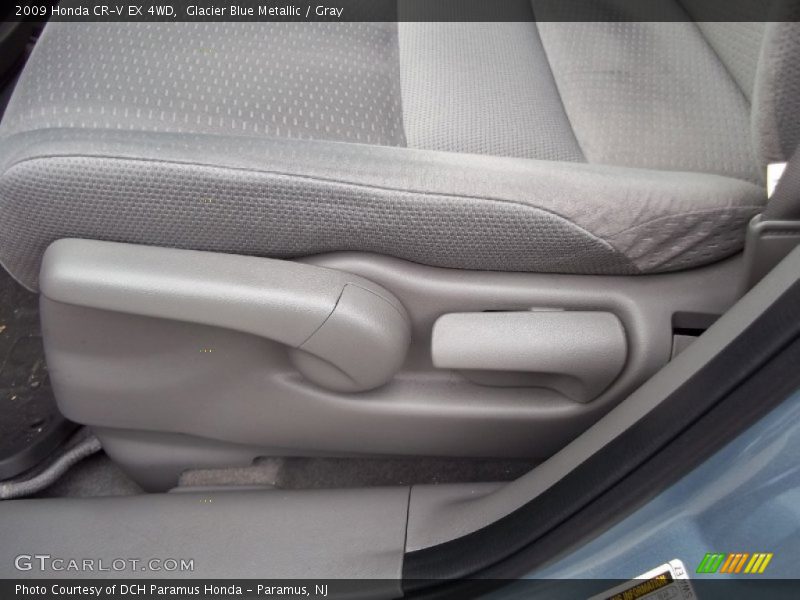 Glacier Blue Metallic / Gray 2009 Honda CR-V EX 4WD