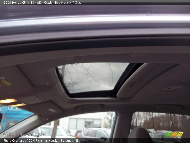 Glacier Blue Metallic / Gray 2009 Honda CR-V EX 4WD