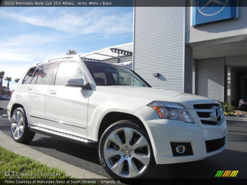 Arctic White / Black 2010 Mercedes-Benz GLK 350 4Matic