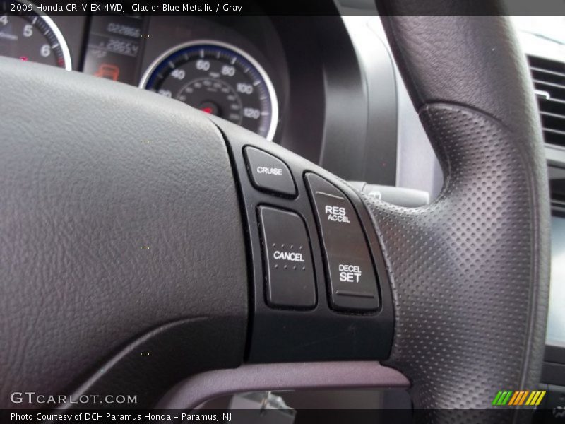 Glacier Blue Metallic / Gray 2009 Honda CR-V EX 4WD