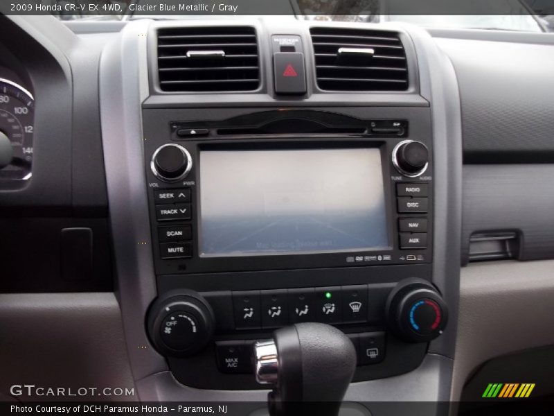 Glacier Blue Metallic / Gray 2009 Honda CR-V EX 4WD