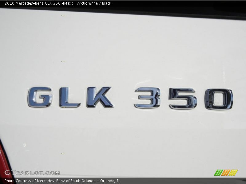 Arctic White / Black 2010 Mercedes-Benz GLK 350 4Matic