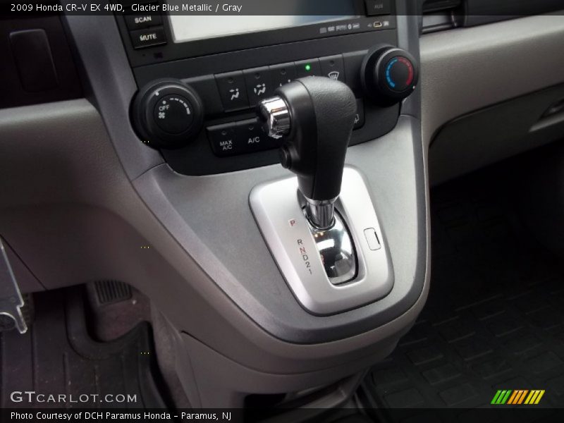 Glacier Blue Metallic / Gray 2009 Honda CR-V EX 4WD