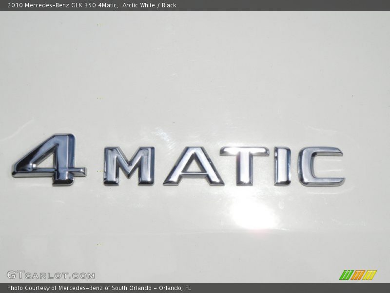 Arctic White / Black 2010 Mercedes-Benz GLK 350 4Matic
