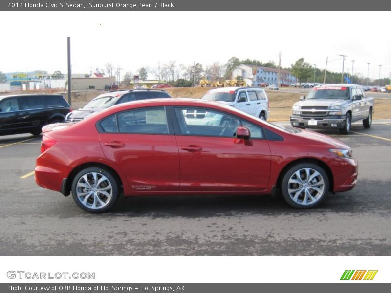  2012 Civic Si Sedan Sunburst Orange Pearl