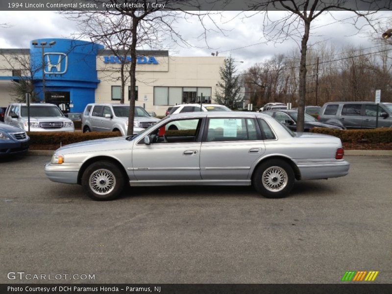 Pewter Metallic / Gray 1994 Lincoln Continental Sedan