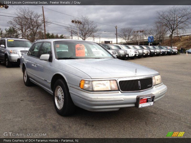 Pewter Metallic / Gray 1994 Lincoln Continental Sedan