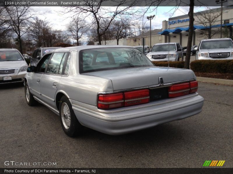 Pewter Metallic / Gray 1994 Lincoln Continental Sedan