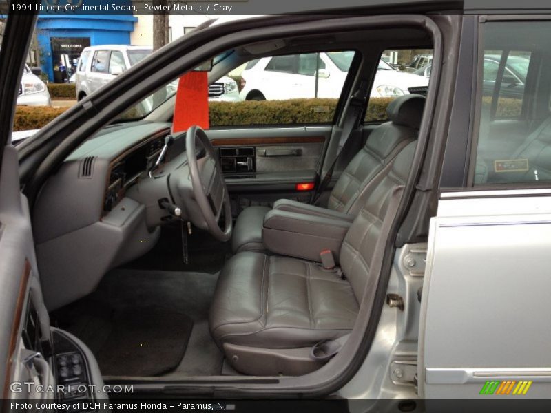 Pewter Metallic / Gray 1994 Lincoln Continental Sedan