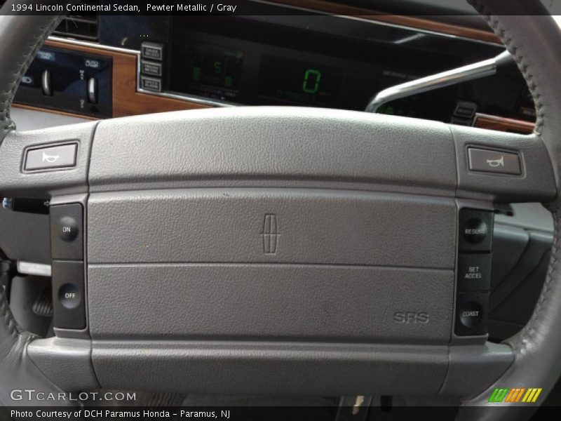 Pewter Metallic / Gray 1994 Lincoln Continental Sedan