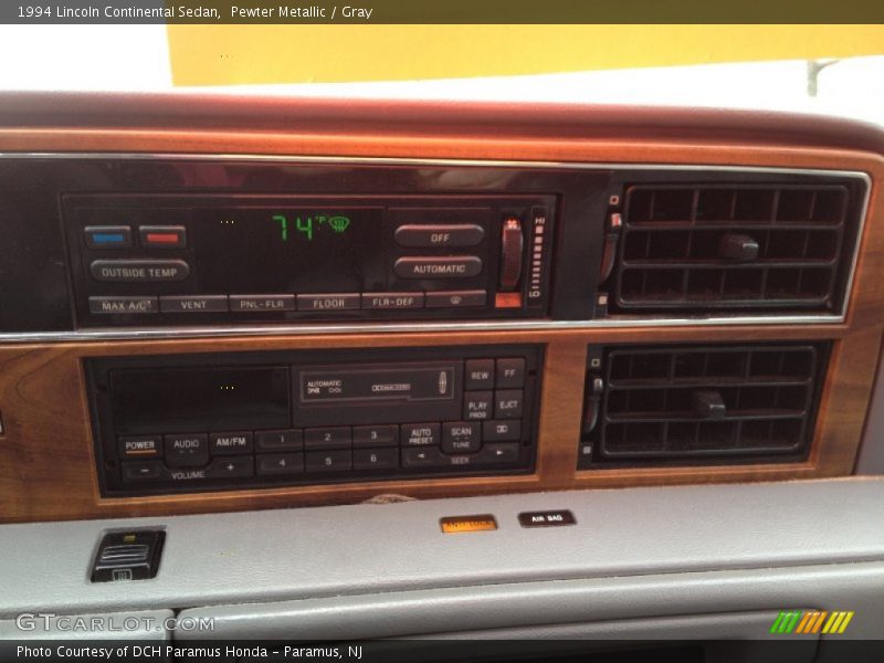 Pewter Metallic / Gray 1994 Lincoln Continental Sedan