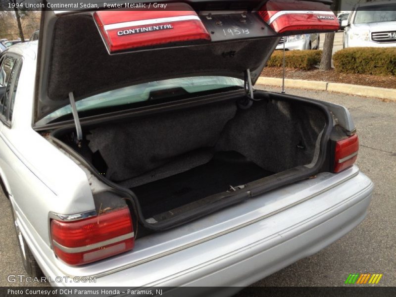 Pewter Metallic / Gray 1994 Lincoln Continental Sedan