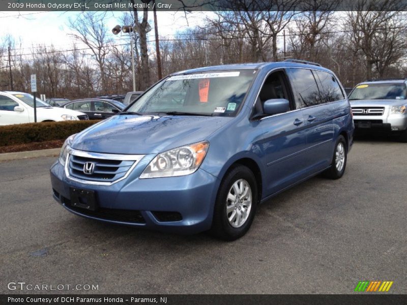 Ocean Mist Metallic / Gray 2009 Honda Odyssey EX-L