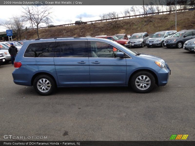 Ocean Mist Metallic / Gray 2009 Honda Odyssey EX-L