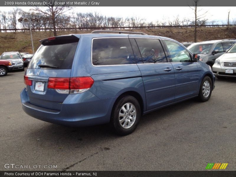 Ocean Mist Metallic / Gray 2009 Honda Odyssey EX-L