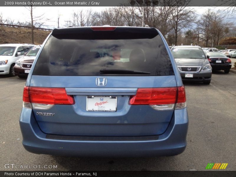 Ocean Mist Metallic / Gray 2009 Honda Odyssey EX-L