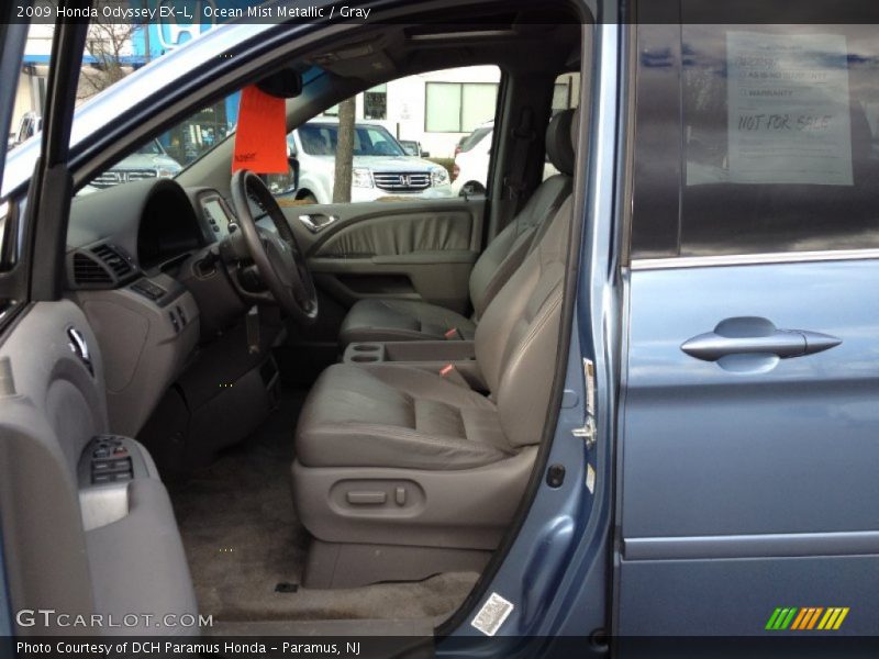 Ocean Mist Metallic / Gray 2009 Honda Odyssey EX-L