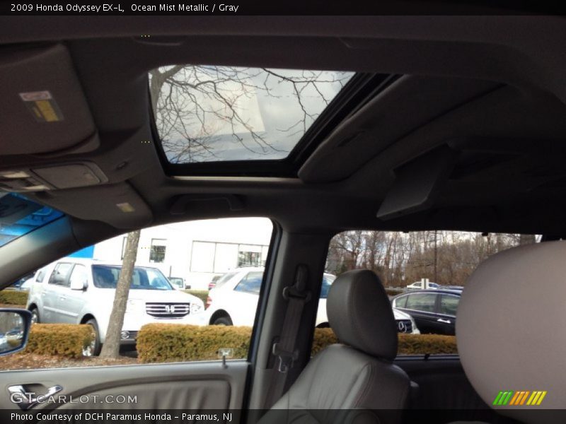 Ocean Mist Metallic / Gray 2009 Honda Odyssey EX-L