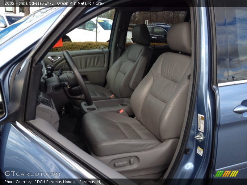 Ocean Mist Metallic / Gray 2009 Honda Odyssey EX-L