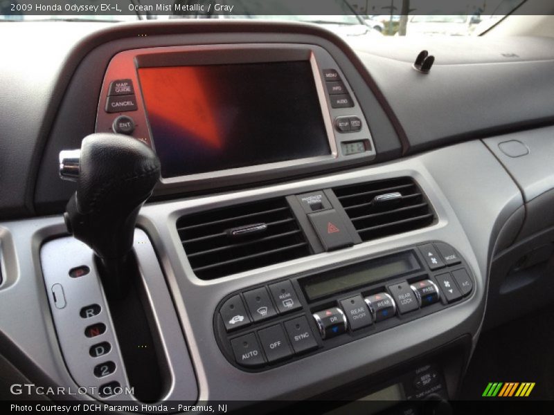 Ocean Mist Metallic / Gray 2009 Honda Odyssey EX-L