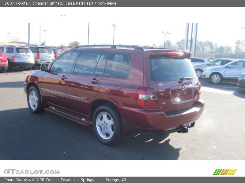 Salsa Red Pearl / Ivory Beige 2007 Toyota Highlander Limited