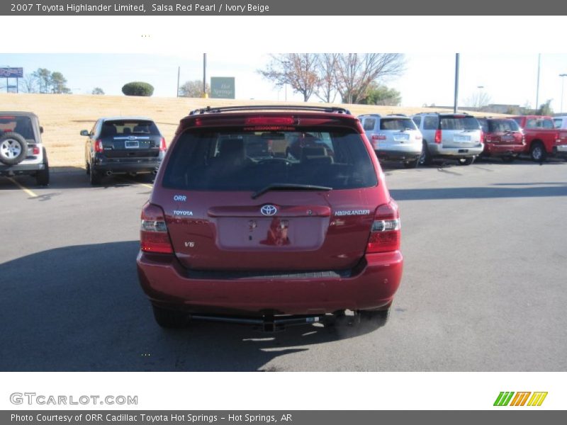 Salsa Red Pearl / Ivory Beige 2007 Toyota Highlander Limited