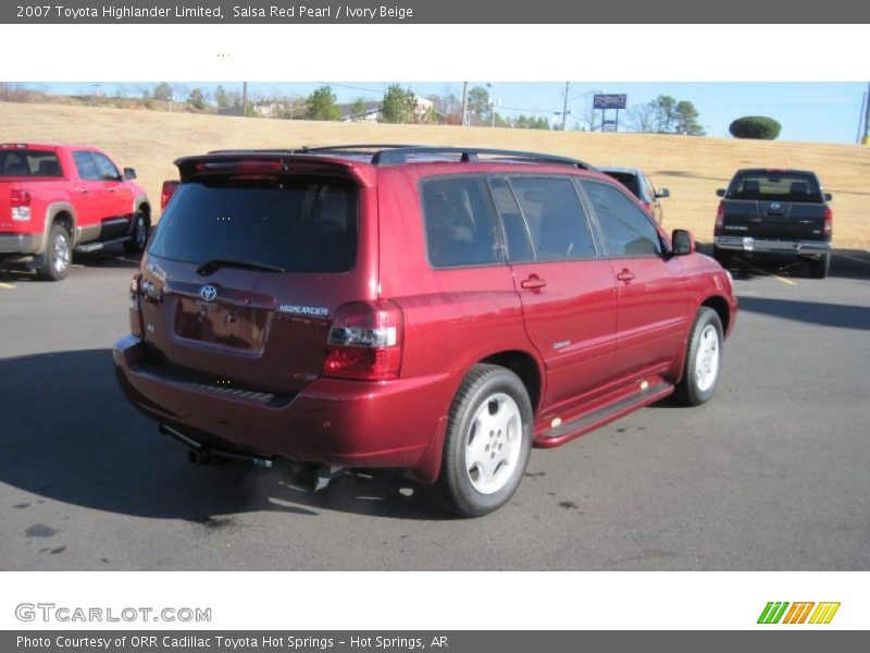 Salsa Red Pearl / Ivory Beige 2007 Toyota Highlander Limited