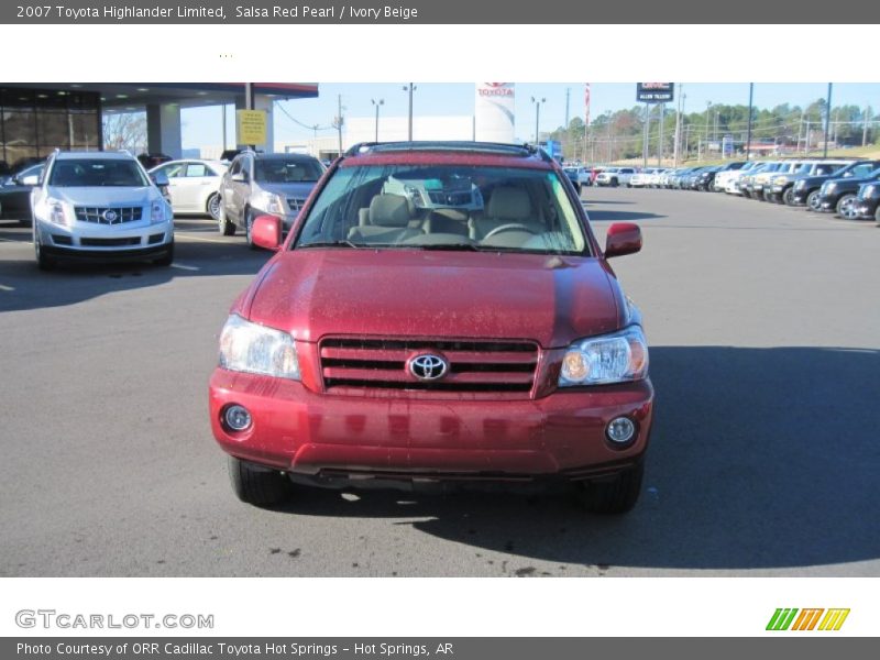 Salsa Red Pearl / Ivory Beige 2007 Toyota Highlander Limited
