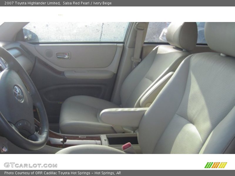 Salsa Red Pearl / Ivory Beige 2007 Toyota Highlander Limited