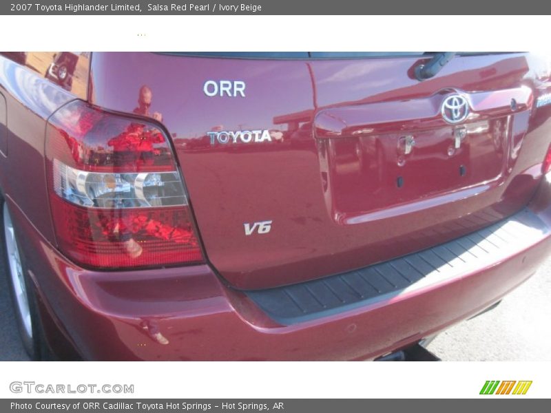 Salsa Red Pearl / Ivory Beige 2007 Toyota Highlander Limited