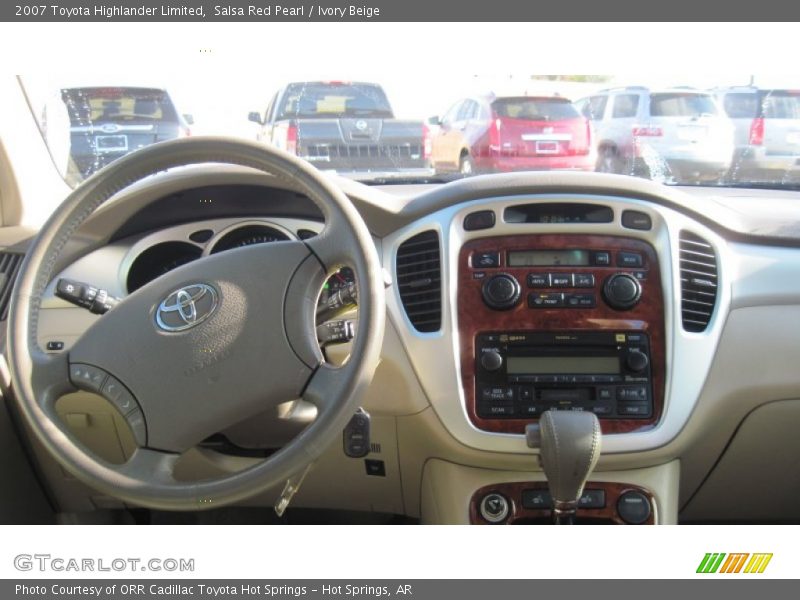 Salsa Red Pearl / Ivory Beige 2007 Toyota Highlander Limited